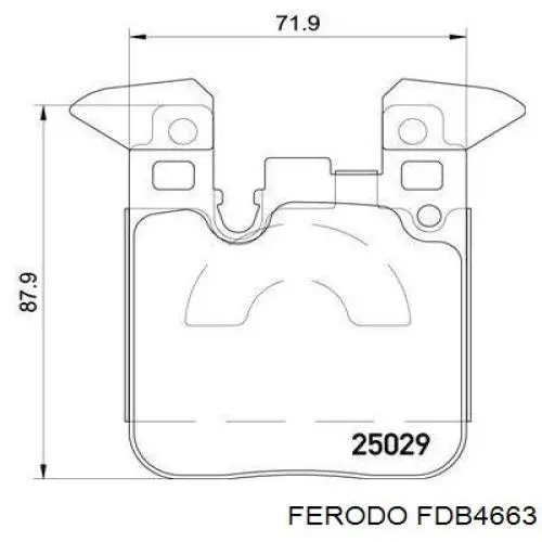 Задние дисковые колодки Ferodo FDB4663