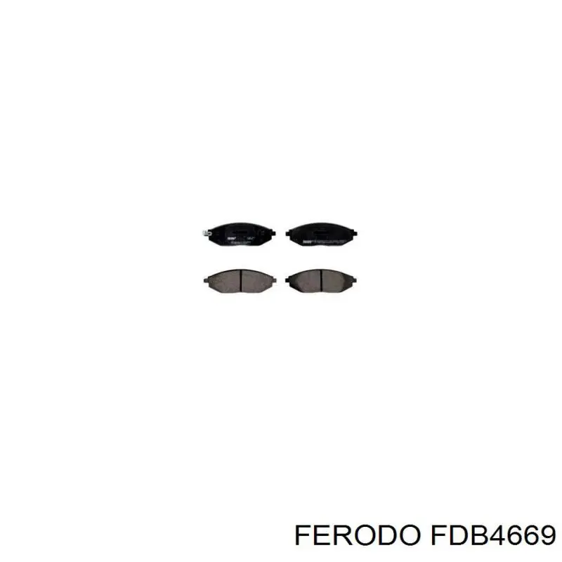 FDB4669 Ferodo колодки тормозные передние дисковые