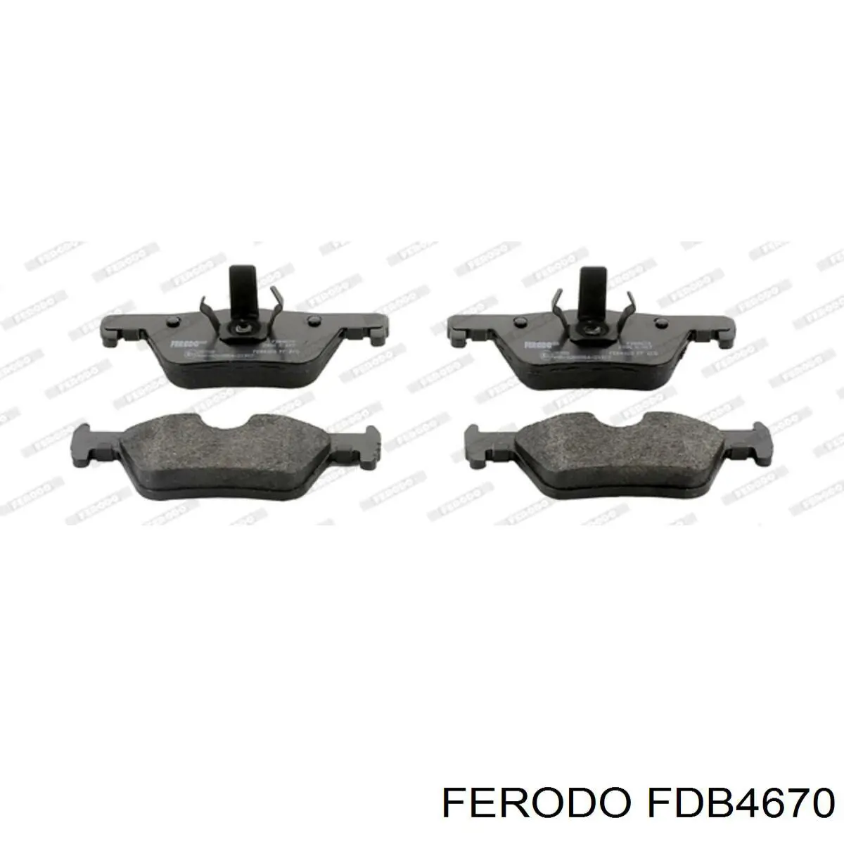Колодки тормозные задние дисковые FERODO FDB4670