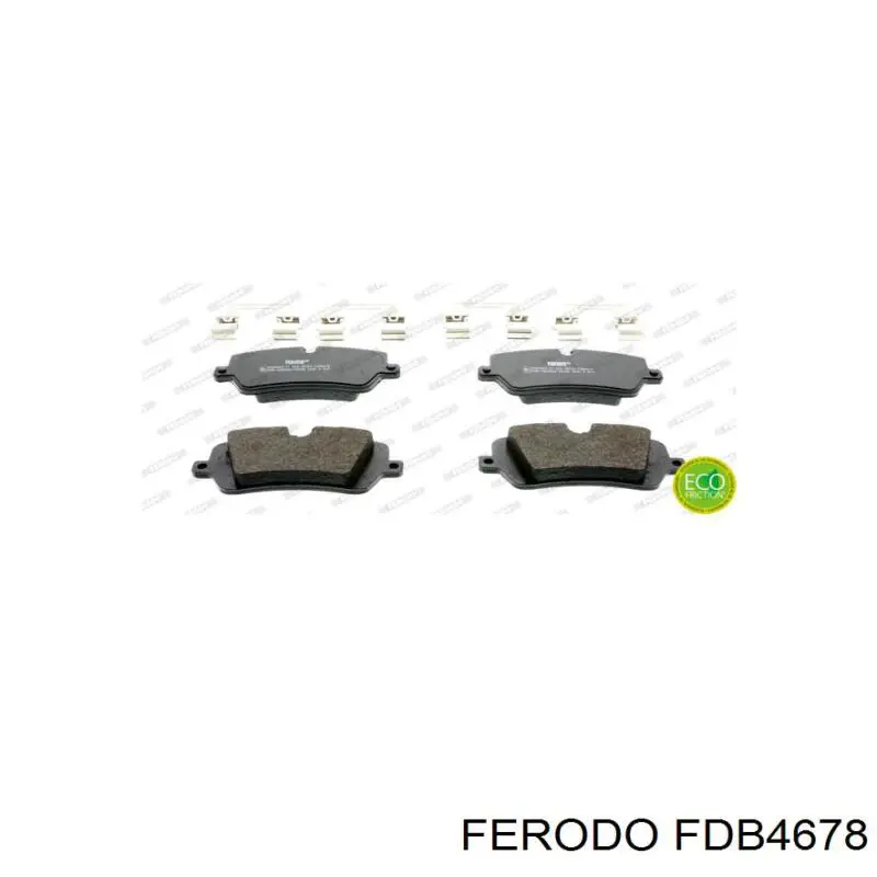 Pastillas de freno traseras FDB4678 Ferodo
