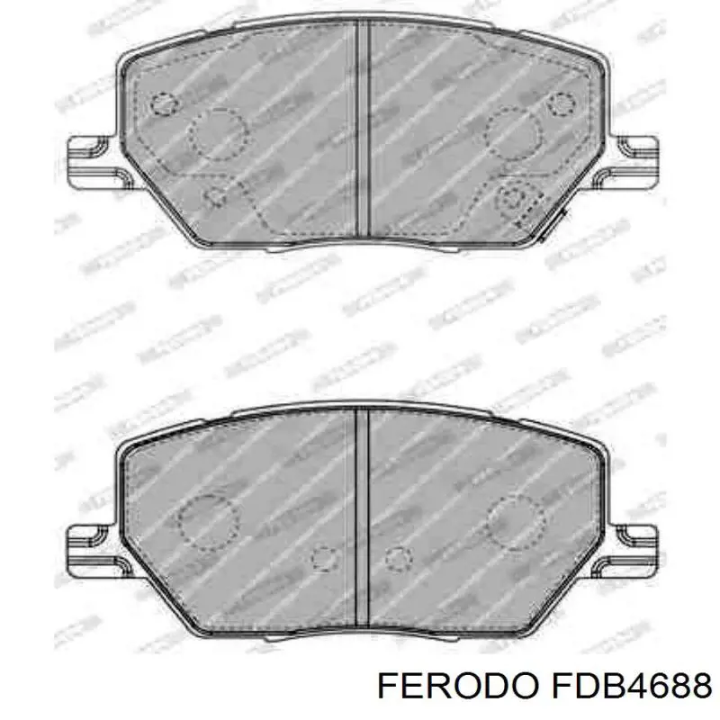 Колодки Ferodo FDB4688 цена, от 50.78 USD