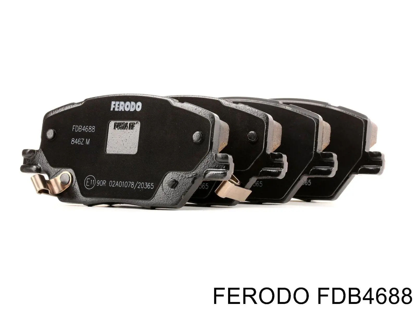Колодки гальмівні передні, дискові FDB4688 Ferodo