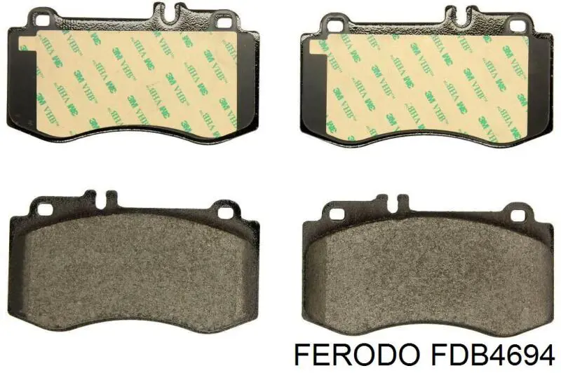FDB4694 Ferodo sapatas do freio dianteiras de disco