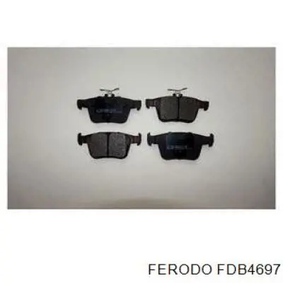 Задние тормозные колодки FDB4697 Ferodo