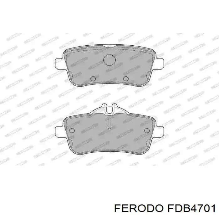 Pastillas de freno traseras FDB4701 Ferodo