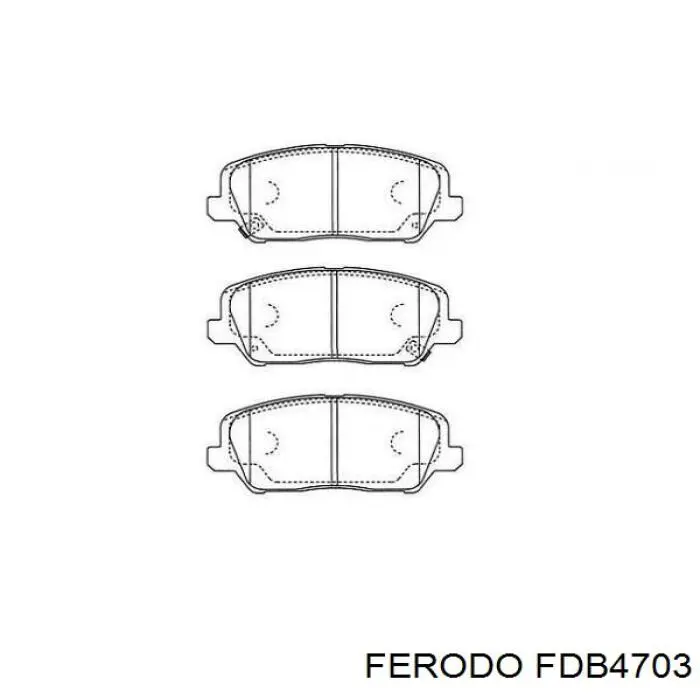 Колодки Ferodo FDB4703 цена, от 24.70 USD