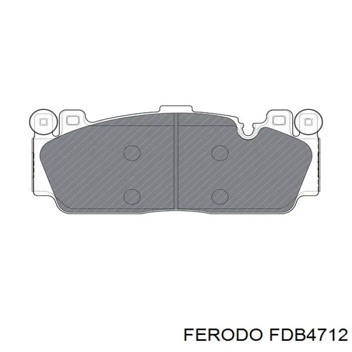 FDB4712 Ferodo колодки тормозные передние дисковые