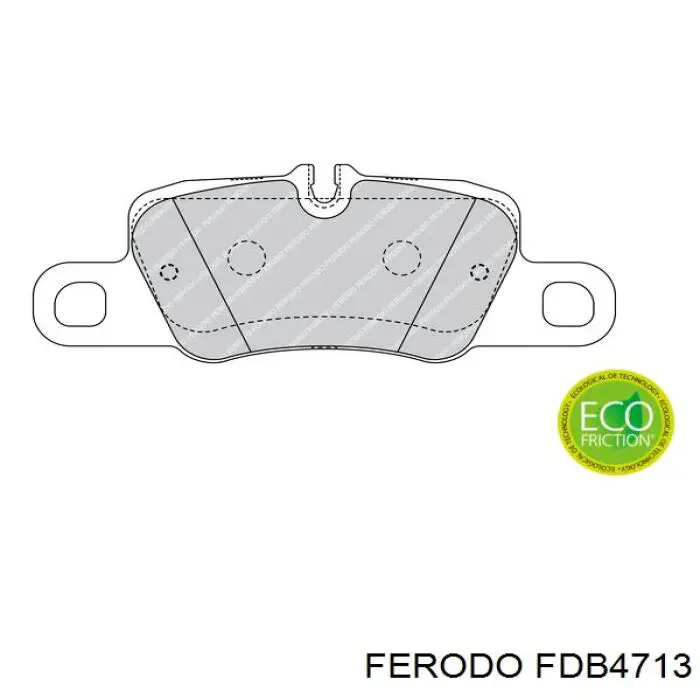 Задние тормозные колодки FDB4713 Ferodo