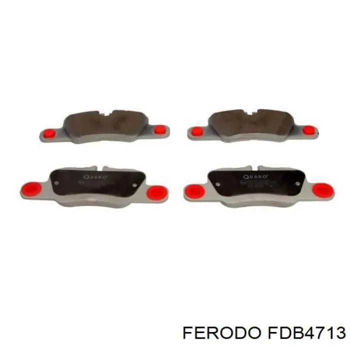 Pastillas de freno traseras FDB4713 Ferodo