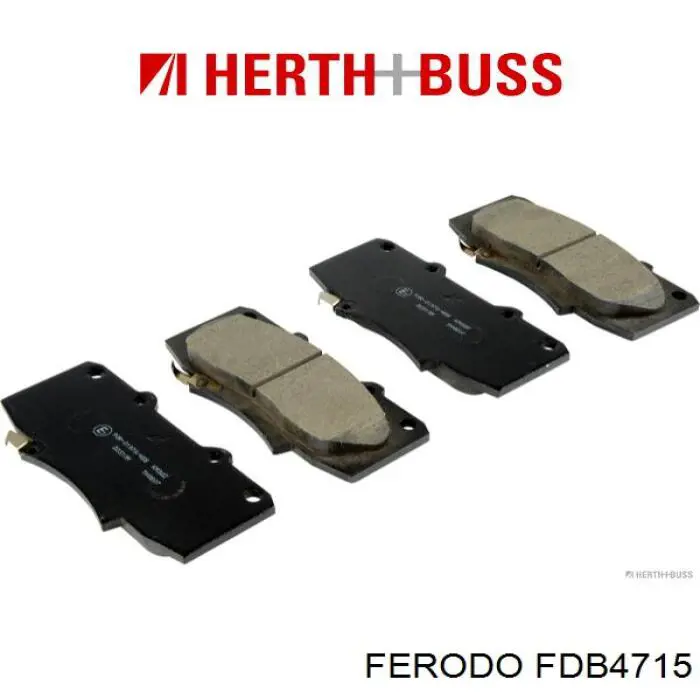 Передние тормозные колодки FDB4715 Ferodo