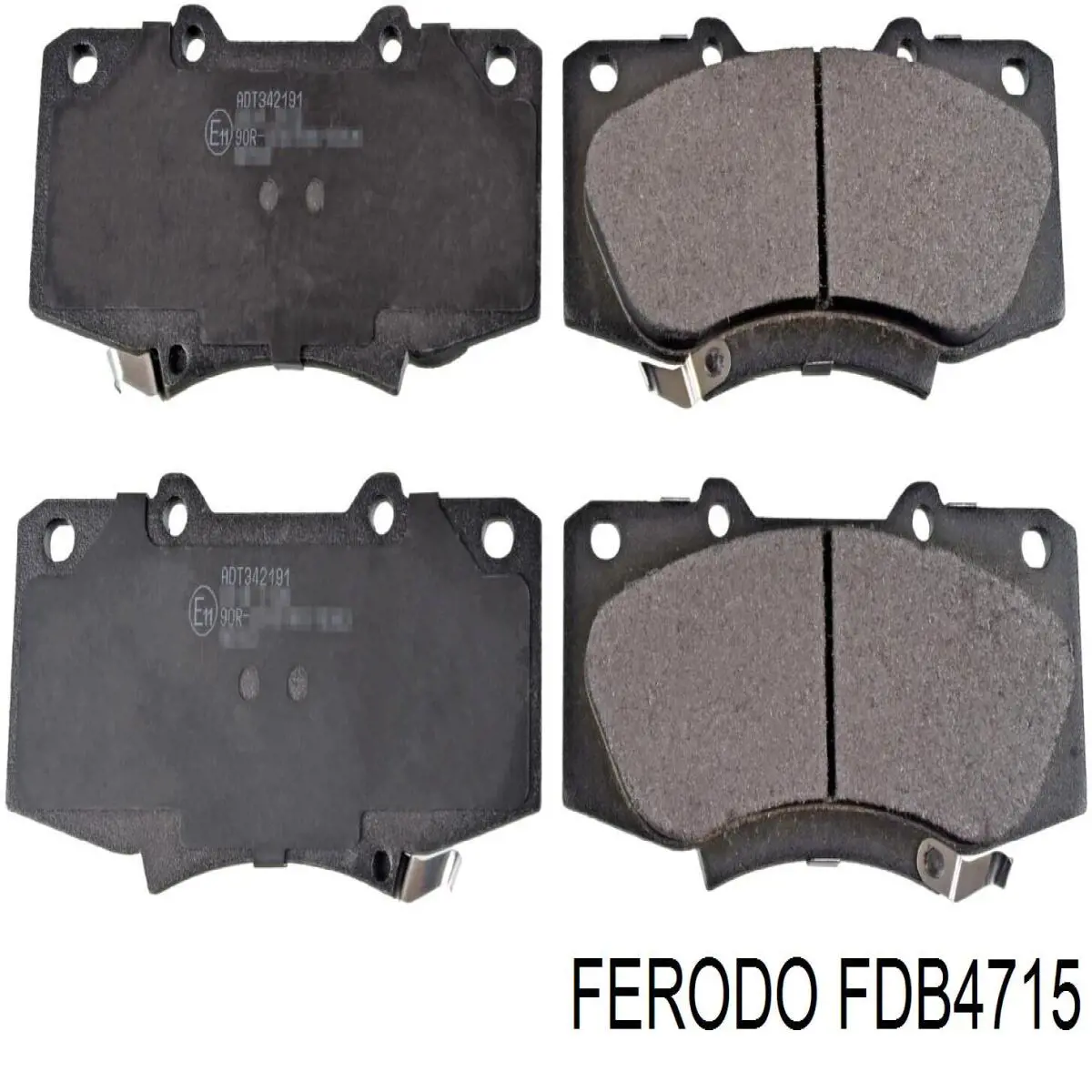 FDB4715 Ferodo sapatas do freio dianteiras de disco
