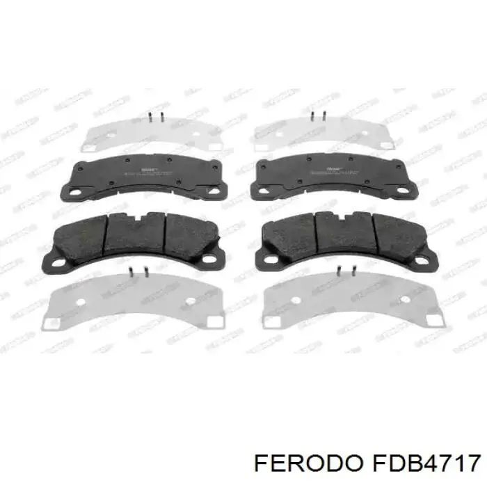 FDB4717 Ferodo передние тормозные колодки