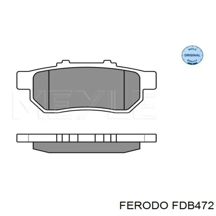 Задние дисковые колодки Ferodo FDB472