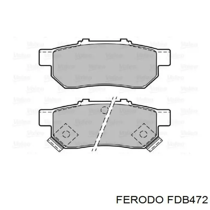 FDB472 Ferodo Колодки тормозные дисковые комплект