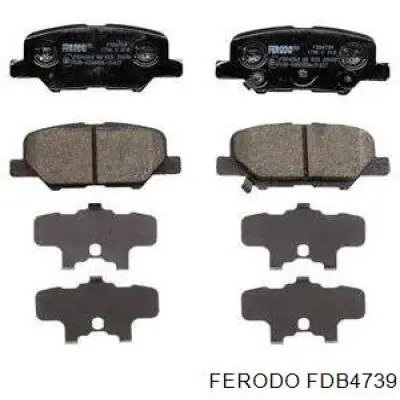 Колодки дисковые  Ferodo FDB4739 цена, от 21.90 USD