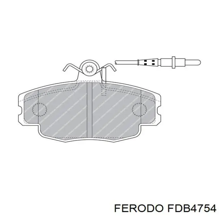 FDB4754 Ferodo sapatas do freio dianteiras de disco