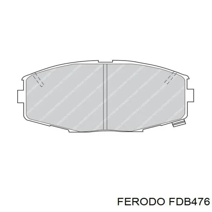 Передние тормозные колодки FDB476 Ferodo