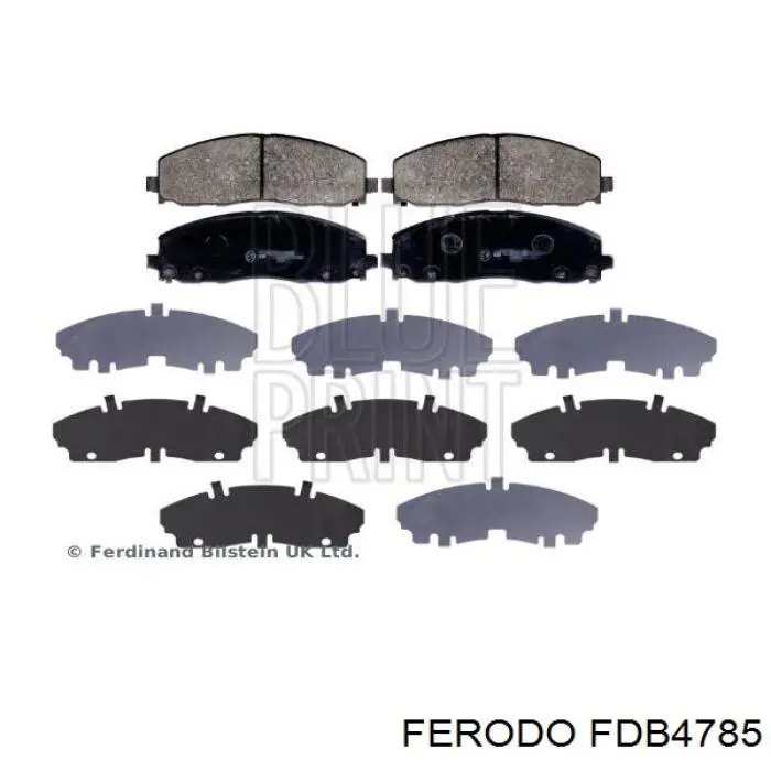 Передние тормозные колодки FDB4785 Ferodo