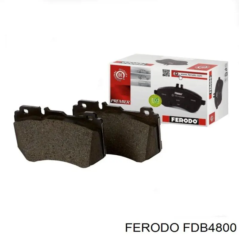 Pastillas de freno delanteras FDB4800 Ferodo