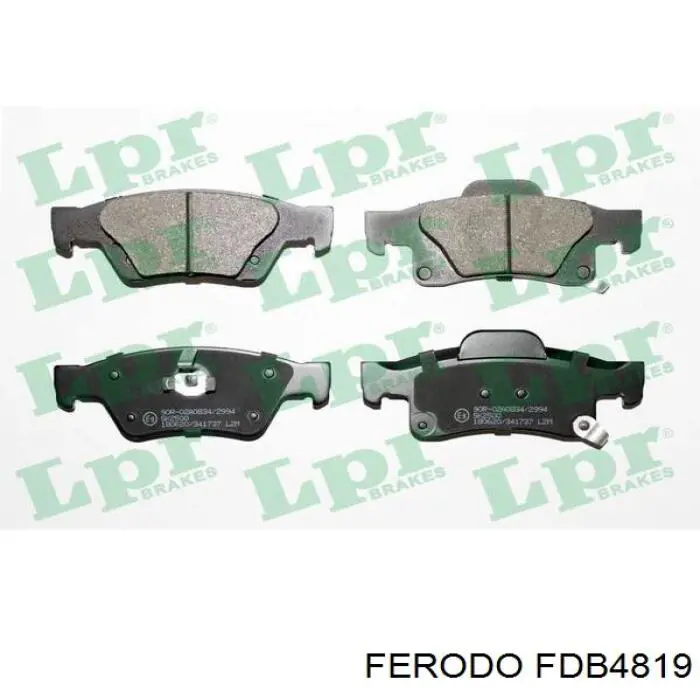 Колодки дисковые  Ferodo FDB4819 цена, от 47.44 USD