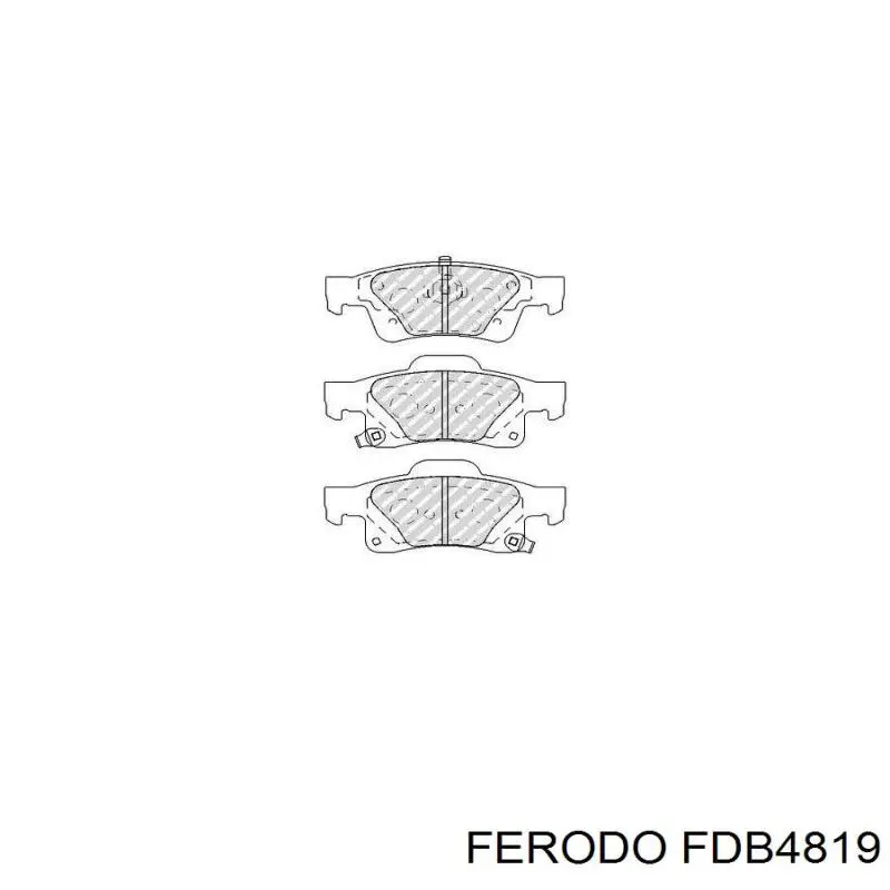 Купить FDB4819 Ferodo Колодки тормозные задние, дисковые