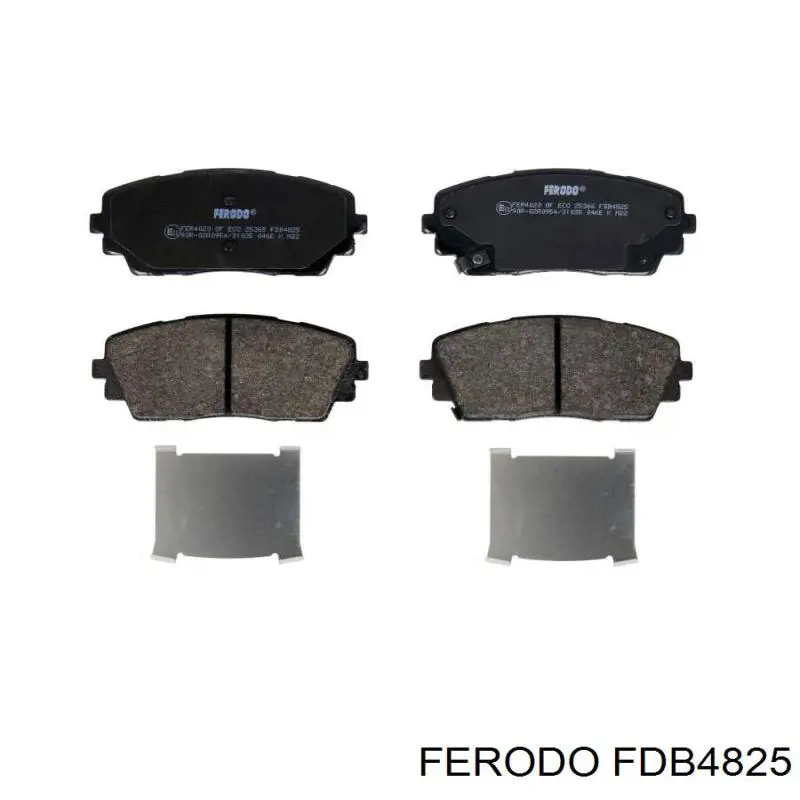 FDB4825 Ferodo sapatas do freio dianteiras de disco