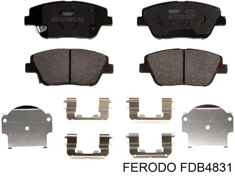 FDB4831 Ferodo sapatas do freio dianteiras de disco