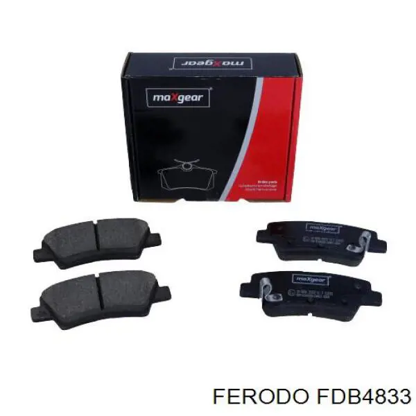 Купить FDB4833 Ferodo Колодки тормозные задние, дисковые