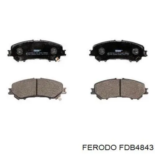 Pastillas de freno delanteras FDB4843 Ferodo