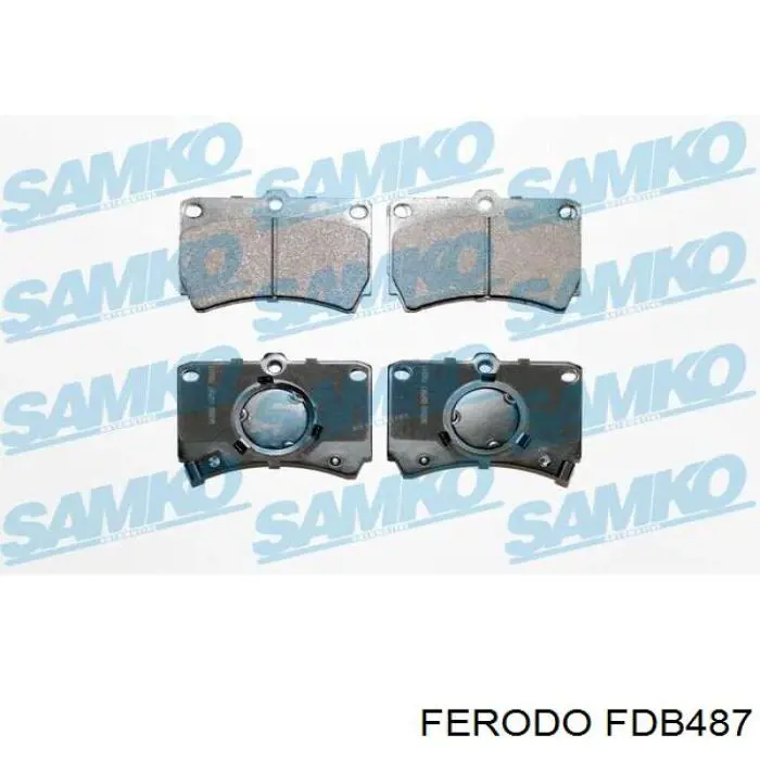 FDB487 Ferodo Колодки передние