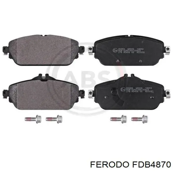 Передние тормозные колодки FDB4870 Ferodo