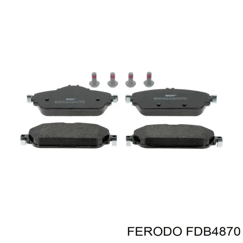 Передние тормозные колодки FDB4870 Ferodo