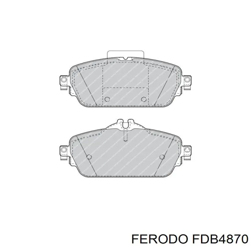Pastillas de freno delanteras FDB4870 Ferodo