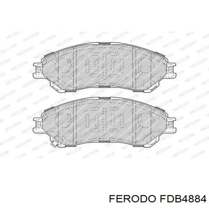 FDB4884 Ferodo sapatas do freio dianteiras de disco