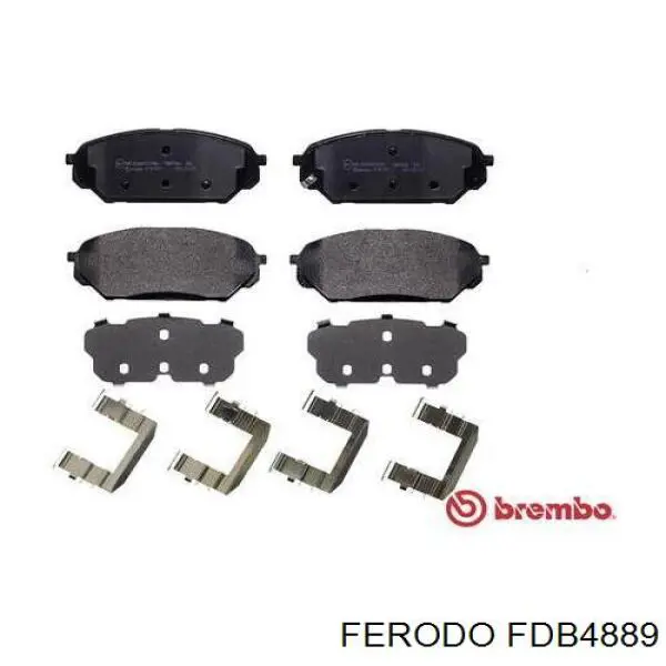 Передние тормозные колодки FDB4889 Ferodo