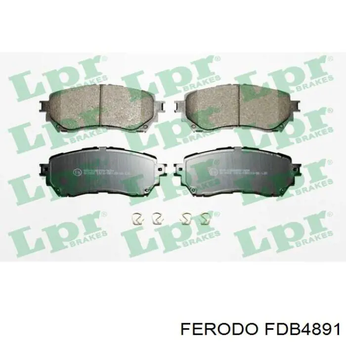 Передние тормозные колодки FDB4891 Ferodo