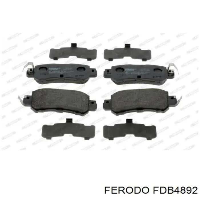 Колодки дисковые  Ferodo FDB4892 цена, от 32.86 USD