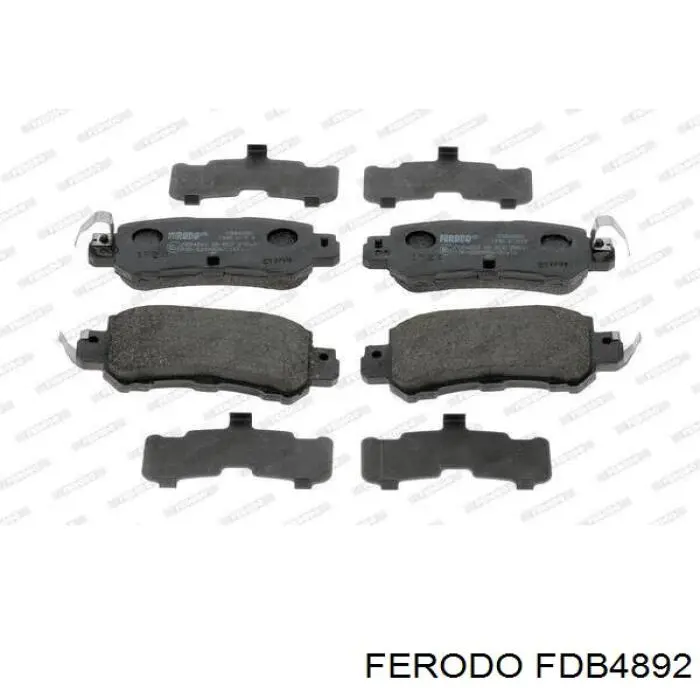 Купить FDB4892 Ferodo Колодки тормозные задние, дисковые