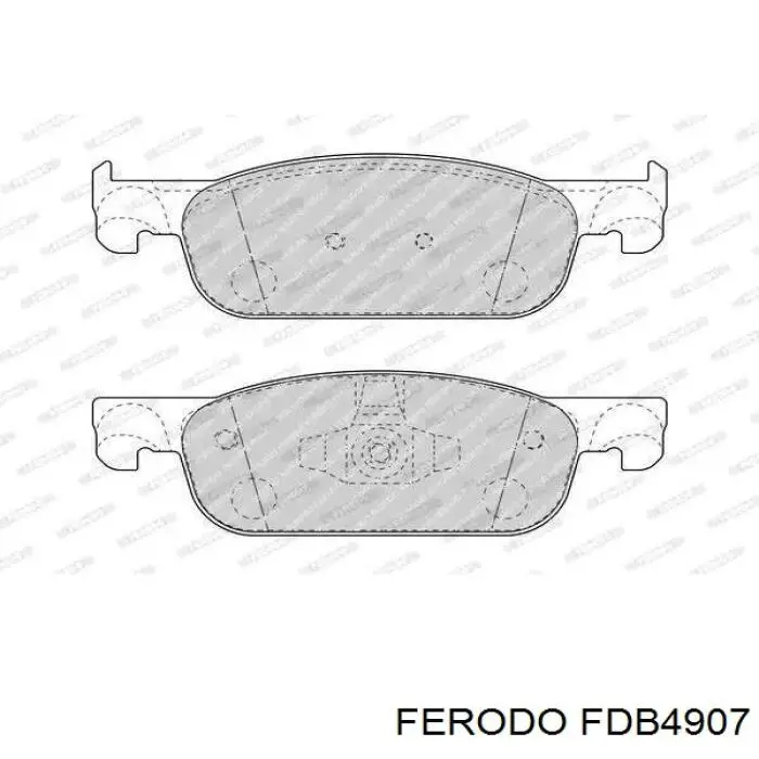 FDB4907 Ferodo sapatas do freio dianteiras de disco