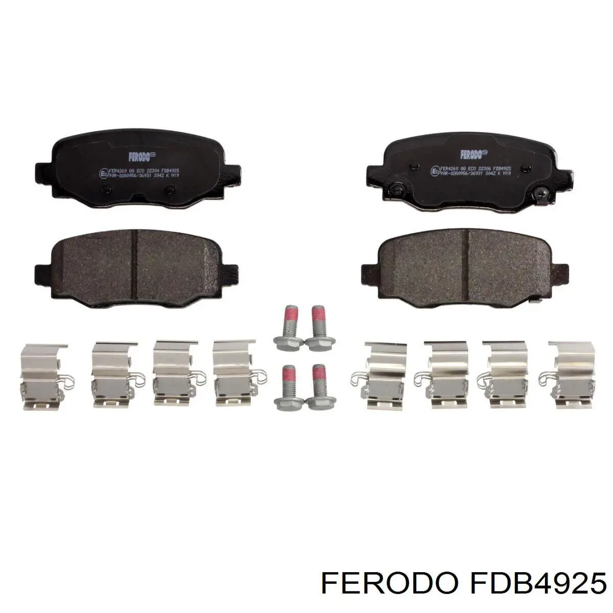 Колодки дисковые  Ferodo FDB4925 цена, от 40.23 USD