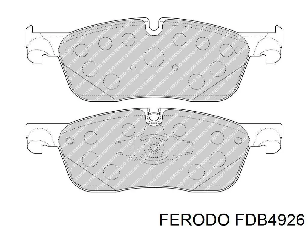 FDB4926 Ferodo sapatas do freio dianteiras de disco