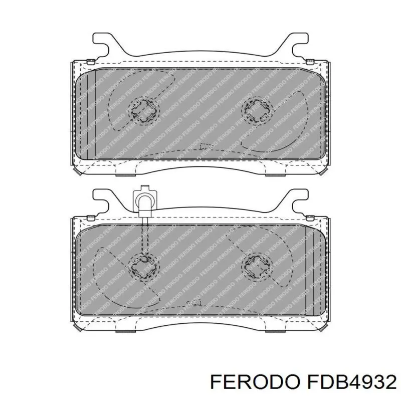 Передние тормозные колодки FDB4932 Ferodo