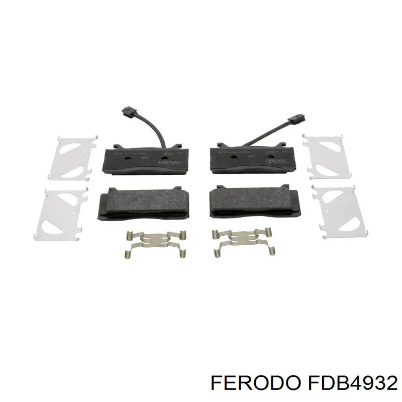 Pastillas de freno delanteras FDB4932 Ferodo