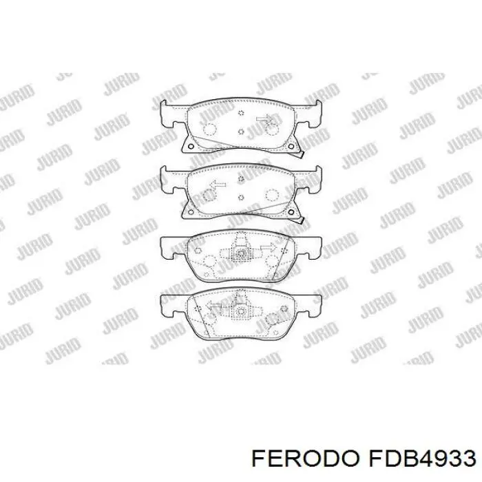 Купить FDB4933 Ferodo Колодки тормозные