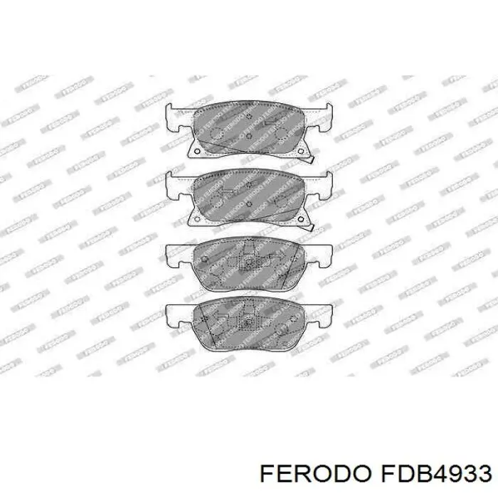 Передние тормозные колодки FDB4933 Ferodo