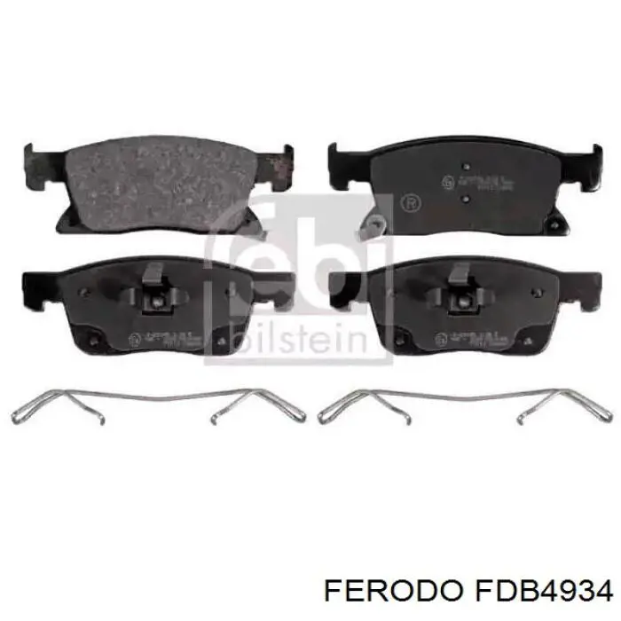 Передние тормозные колодки FDB4934 Ferodo