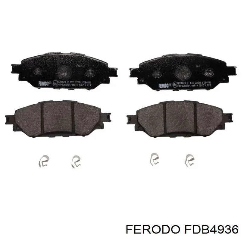 Передние тормозные колодки FDB4936 Ferodo