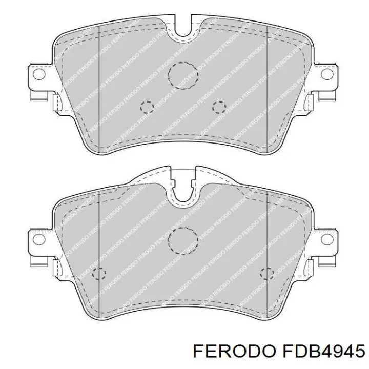 Pastillas de freno delanteras FDB4945 Ferodo