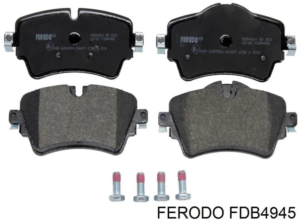 FDB4945 Ferodo sapatas do freio dianteiras de disco