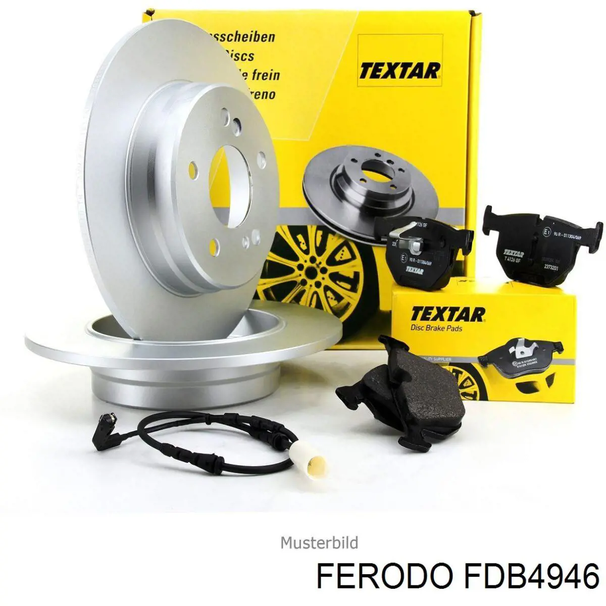 Compre FDB4946 Ferodo Sapatas do freio traseiras de disco